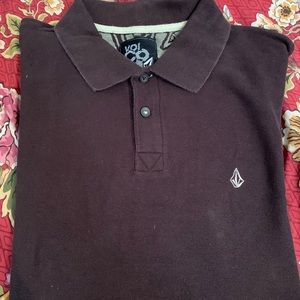 Men’s L VOLCOM brown polo